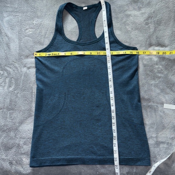 Lululemon run swiftly tech racerback blue black heather tank top 8 - Picture 7 of 8